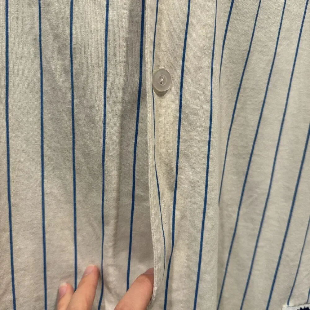 Vintage Majestic Chicago Cubs 90s Blank Pinstripe Baseball Jersey Mens sz XL - Picture 4 of 10